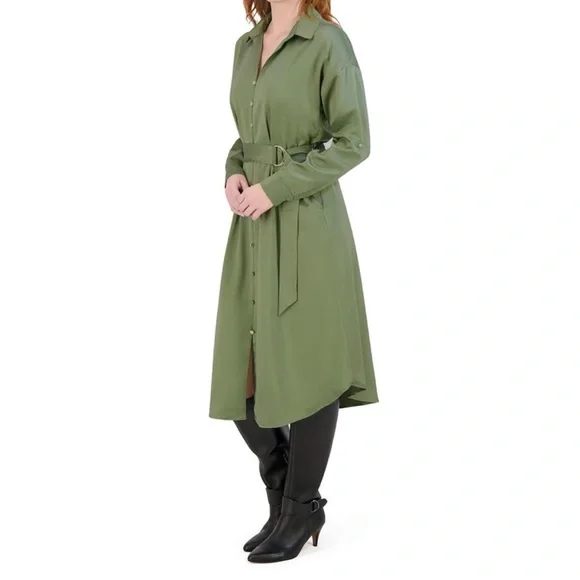 French Connection Women's Long Shirt Dress - Picture 2 of 4